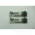 Embroidered Woven Clothing Labels / Apparel Tags For Jeans / Gloves / Tee Shirt